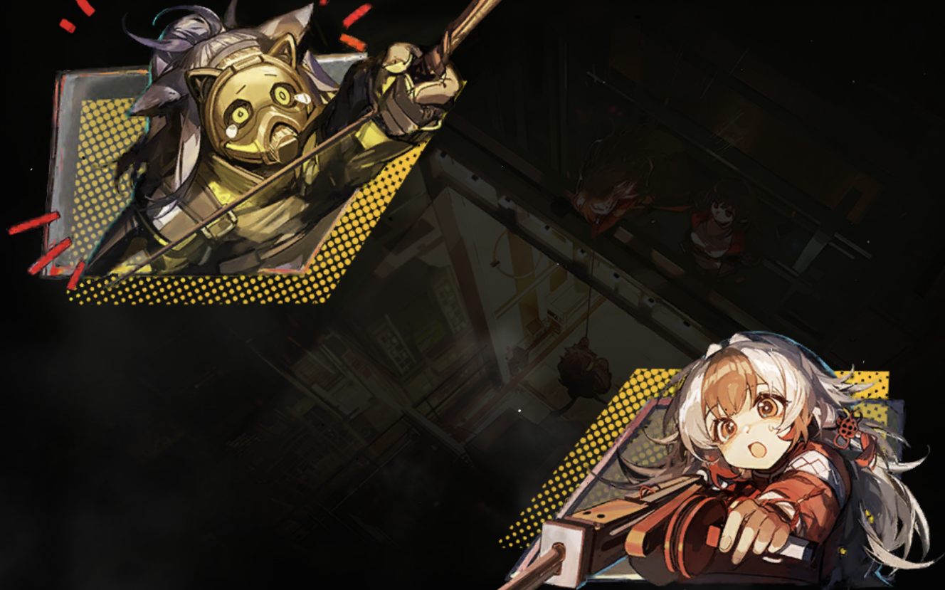 【明日方舟】在联机2图危机难度帮你的下层小伙伴挡住所有石头人