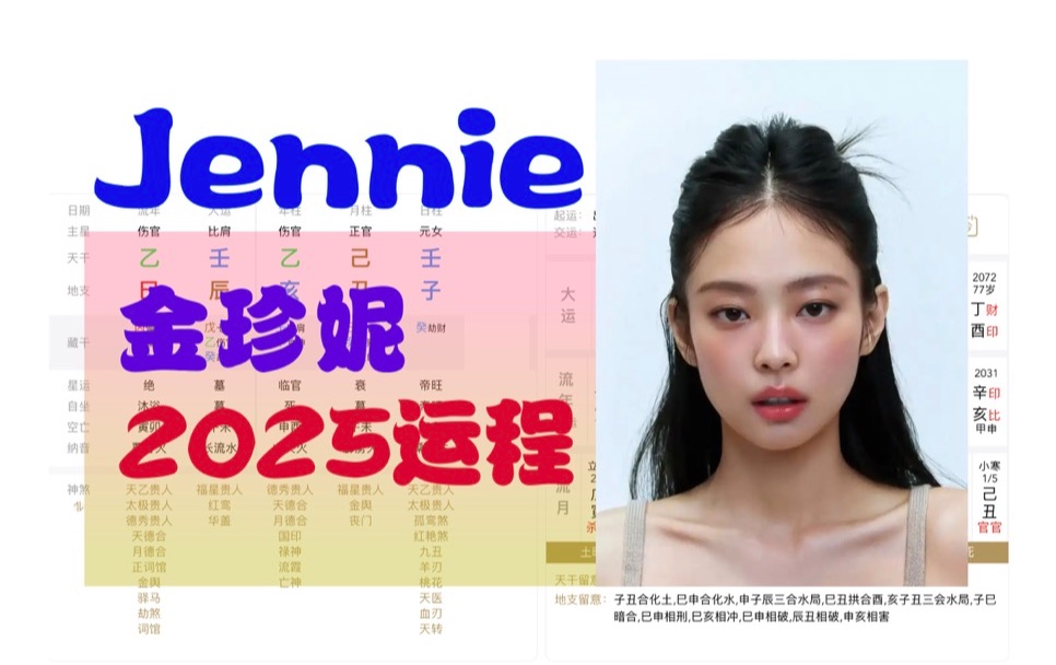 【jennie 2025】流年 女子演唱组合BLACKPINK成员哔哩哔哩bilibili