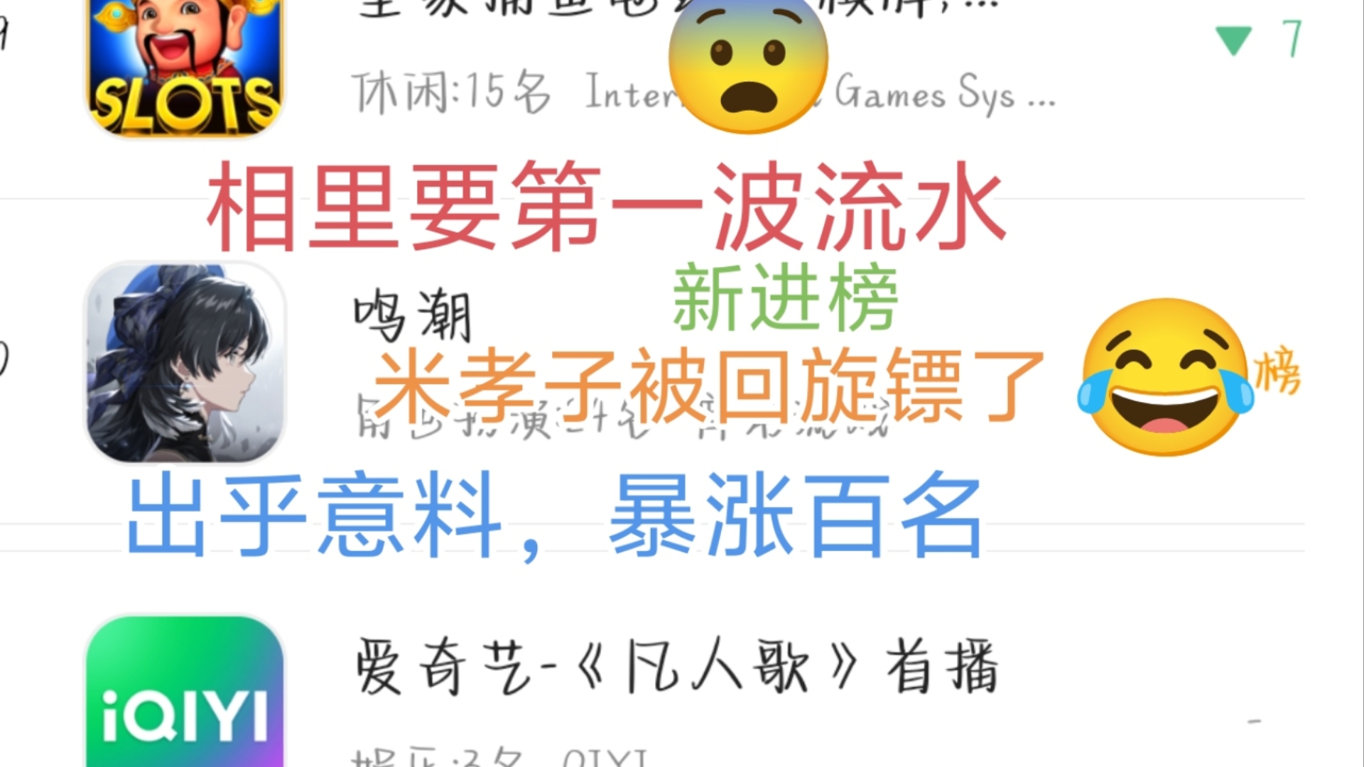 鸣潮新角色相里要第一波流水已出!暴涨一百多名,结束飞榜!!提高1/2,鸣潮好起来了!米哈游已经半截入土了!!高级审美