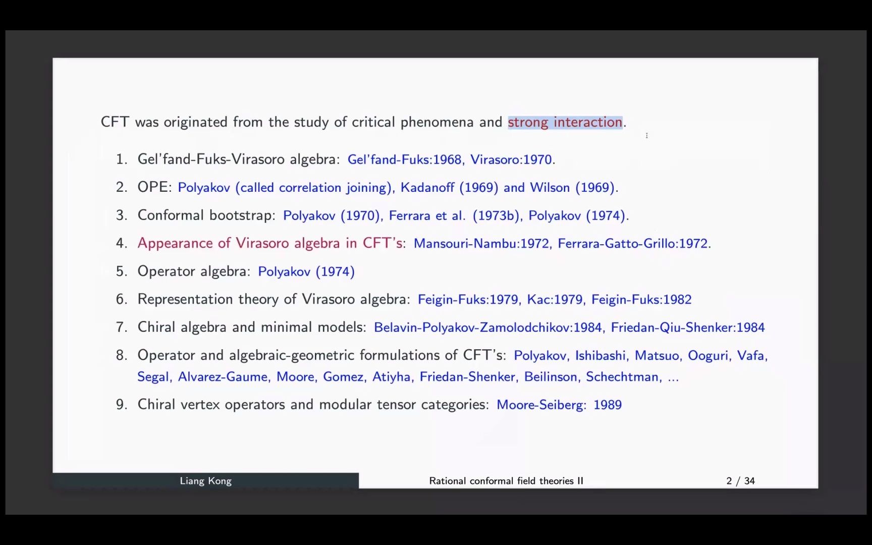 [BIMSA Talks]孔良:Rational Confromal Field Theories II哔哩哔哩bilibili