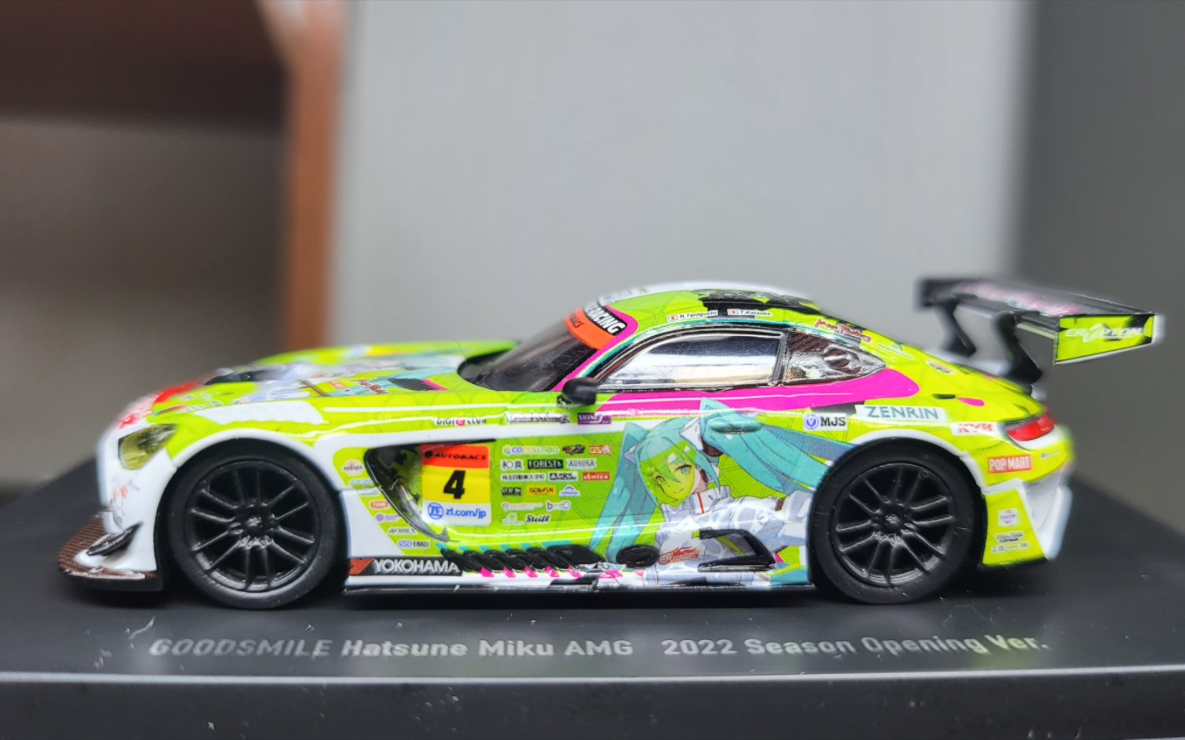 初音未来 奔驰 amg gt3 2022年1/64 涂装 痛车 开箱06