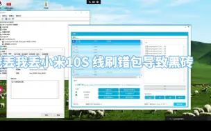 Download Video: 小米10S线刷错包导致黑砖远程高通9008救砖