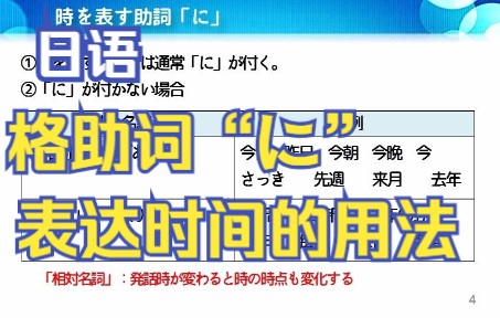 日语助词“に”表示时间的用法 时を表す助词「に」哔哩哔哩bilibili