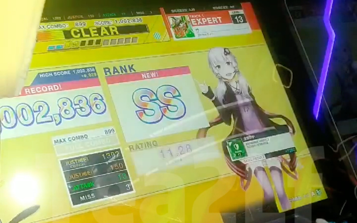 【Chunithm(中二节奏)】红竹 ss音游热门视频