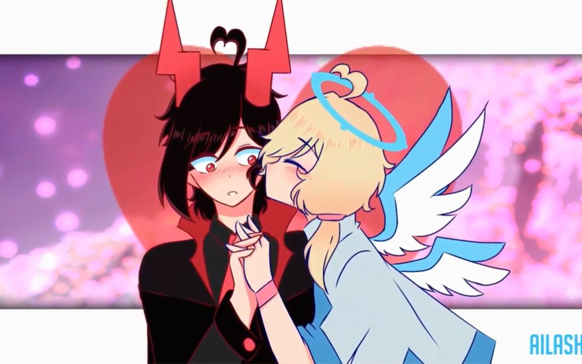 【恶魔x天使 神仙下凡系列】恋 (love) | meme_哔哩哔哩_bilibili