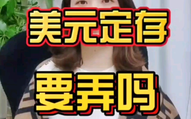 换点美元,做美元存款吗?如果冲着投资回报的话,就没必要折腾了哔哩哔哩bilibili