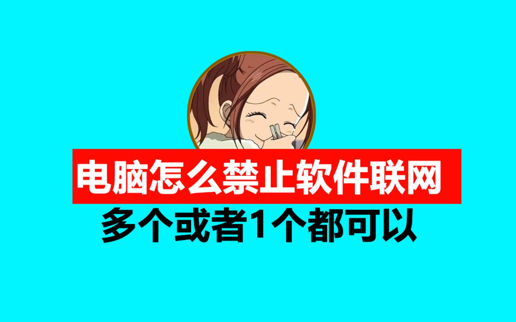 电脑怎么禁止软件联网?某个或者多个软件都可以,不需要注册表,安全可靠哔哩哔哩bilibili