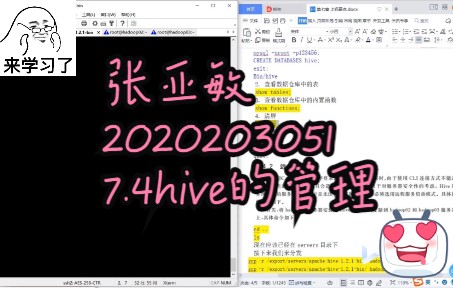 Hadoop实验报告09CH077.4Hive的管理哔哩哔哩bilibili