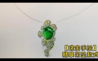 荷叶寓意着清廉纯净,和睦团结,吉祥如意,手绘一款翡翠吊坠.哔哩哔哩bilibili