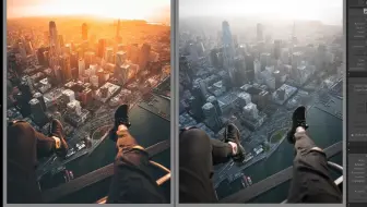 Lightroom调色-色彩模仿】70 找出天空中的白云以及设置光晕_哔哩哔哩_ 