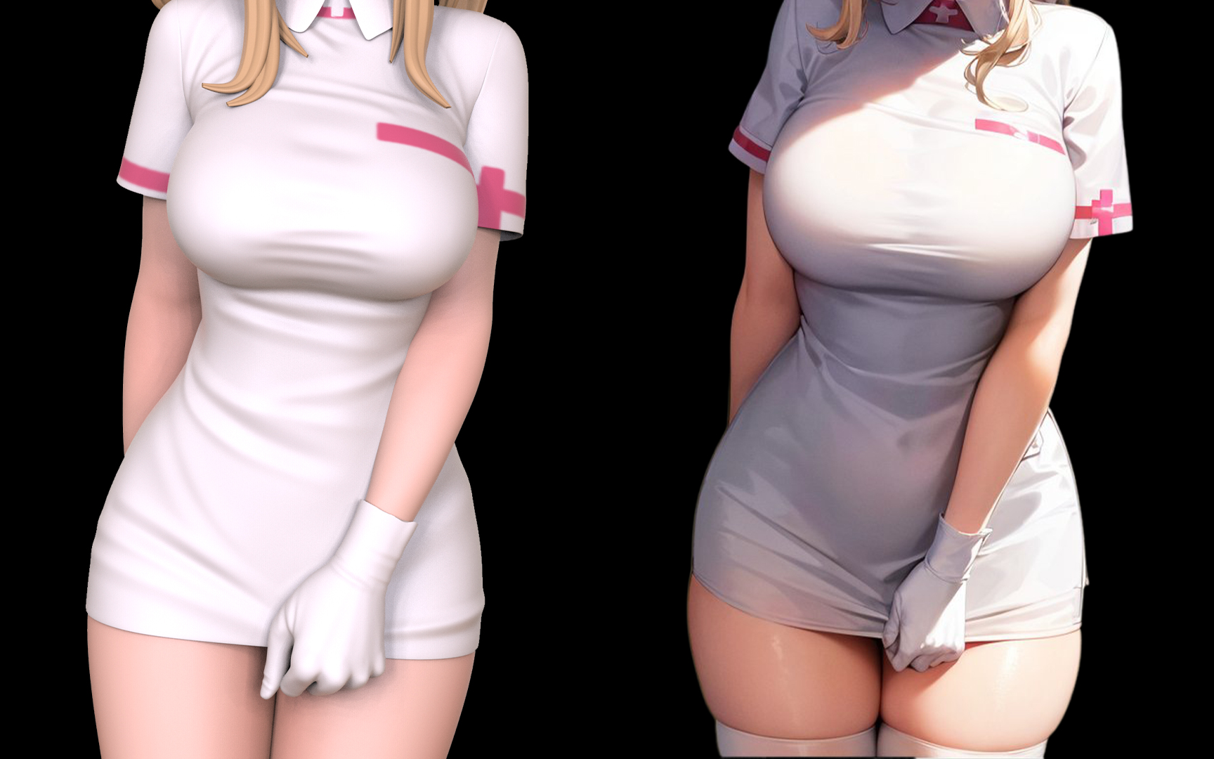 【3D】极致护士装!zbrush女性人物角色建模教程 教你自力更生建模自己喜欢的人物角色!哔哩哔哩bilibili