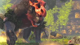 方舟 迷失岛新boss看起来挺强 是一只爱睡觉的巨型恐狒 哔哩哔哩bilibili 方舟生存进化