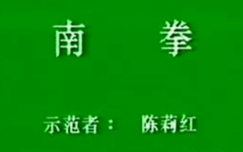 第一套国际武术竞赛套路南拳陈莉红哔哩哔哩bilibili