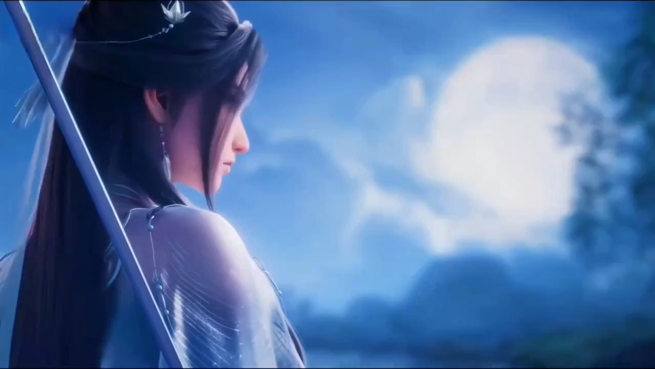 白衣翩跹九天仙子,美真心美,期待诛仙2开播#诛仙动漫