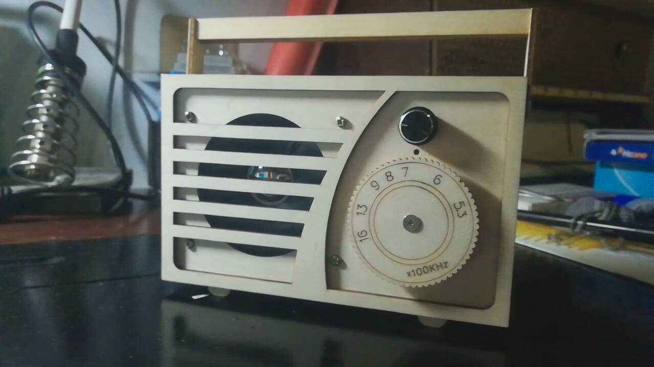 自制木壳收音机