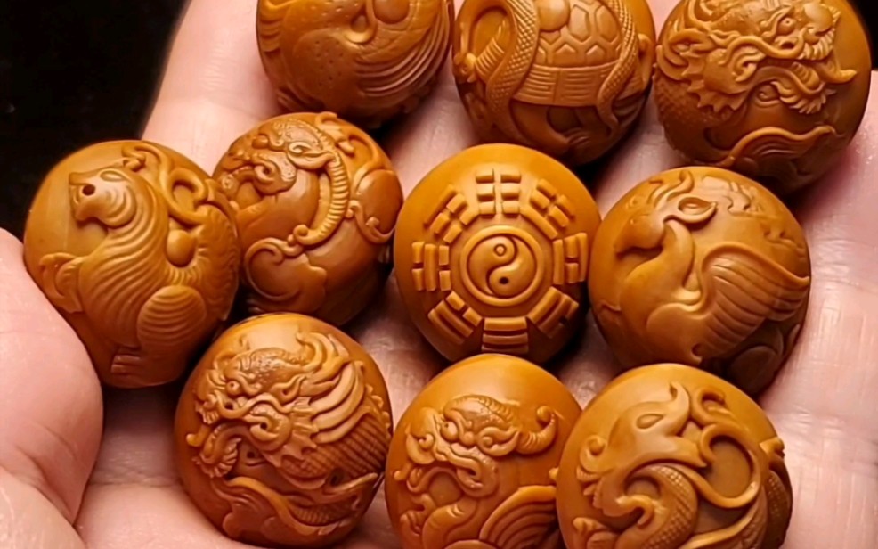 老铁核,四象八卦升级版,玄阴四象加五大神兽加五帝钱,寓意平安富贵,工