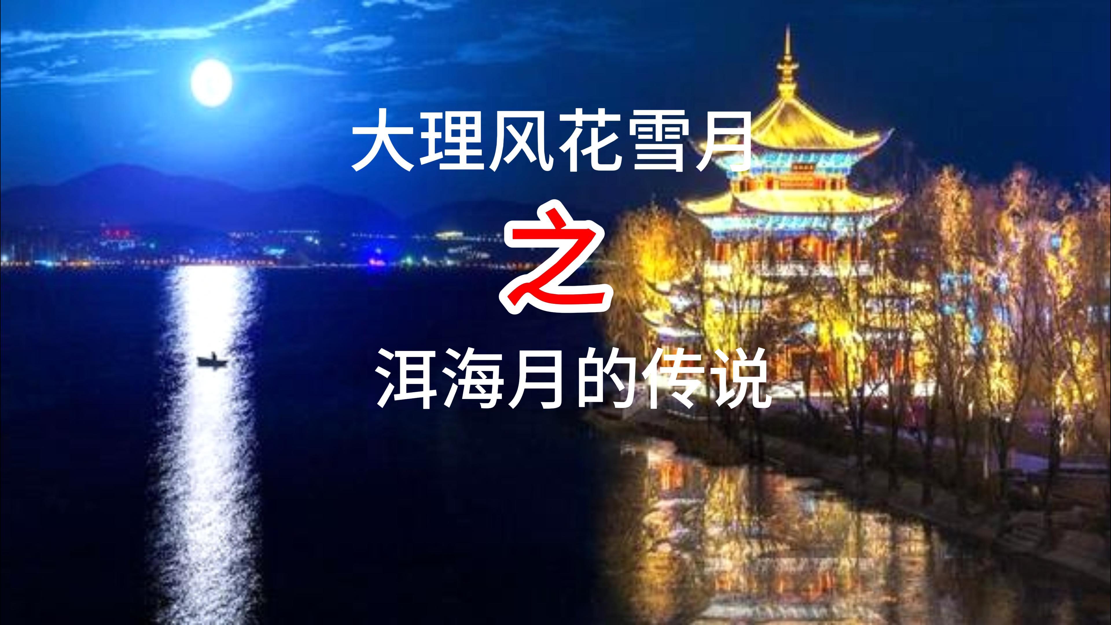 仓山雪洱海月图片