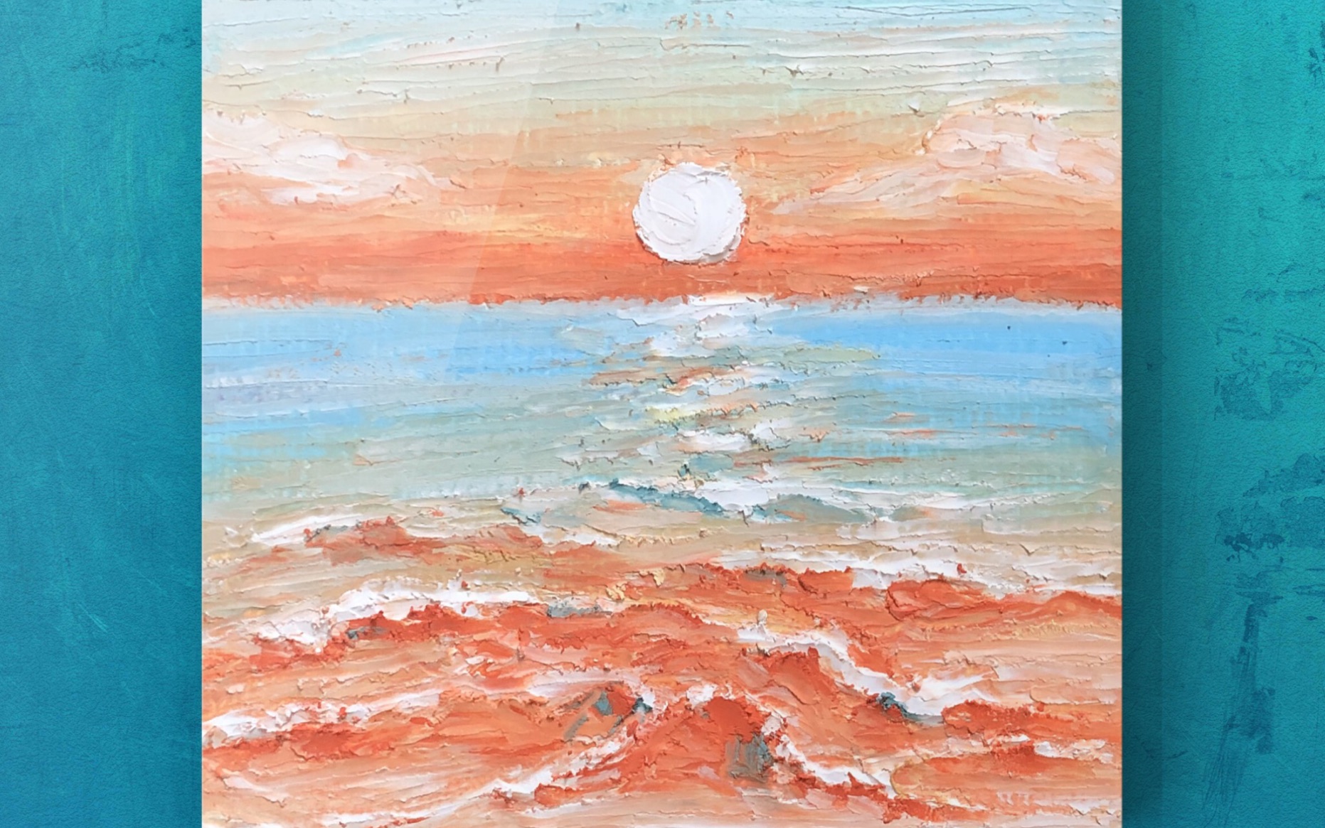 油画棒日出教程