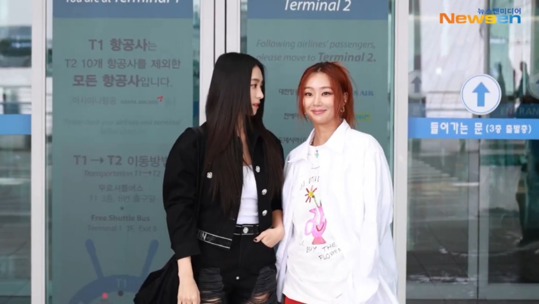 sistar19孝琳宝拉仁川机场出发香港kcon hong kong 240330