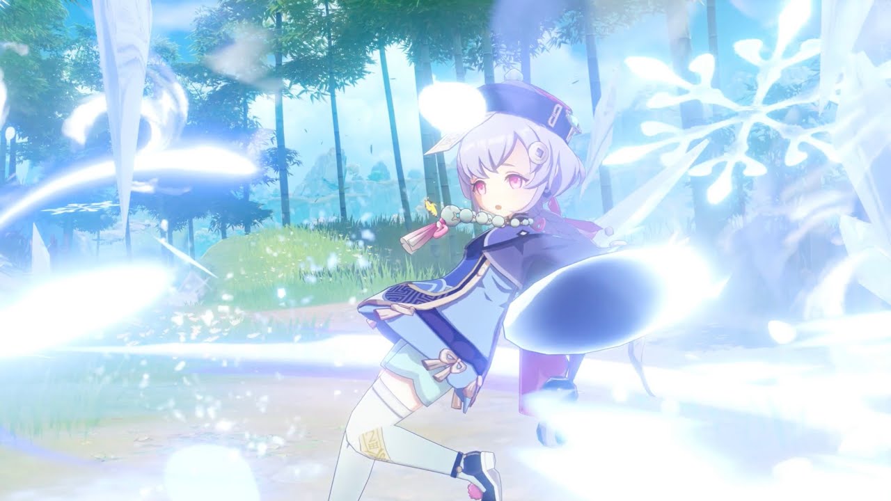 日配中字原神全新角色演示七七冰寒流转cv田村由香里