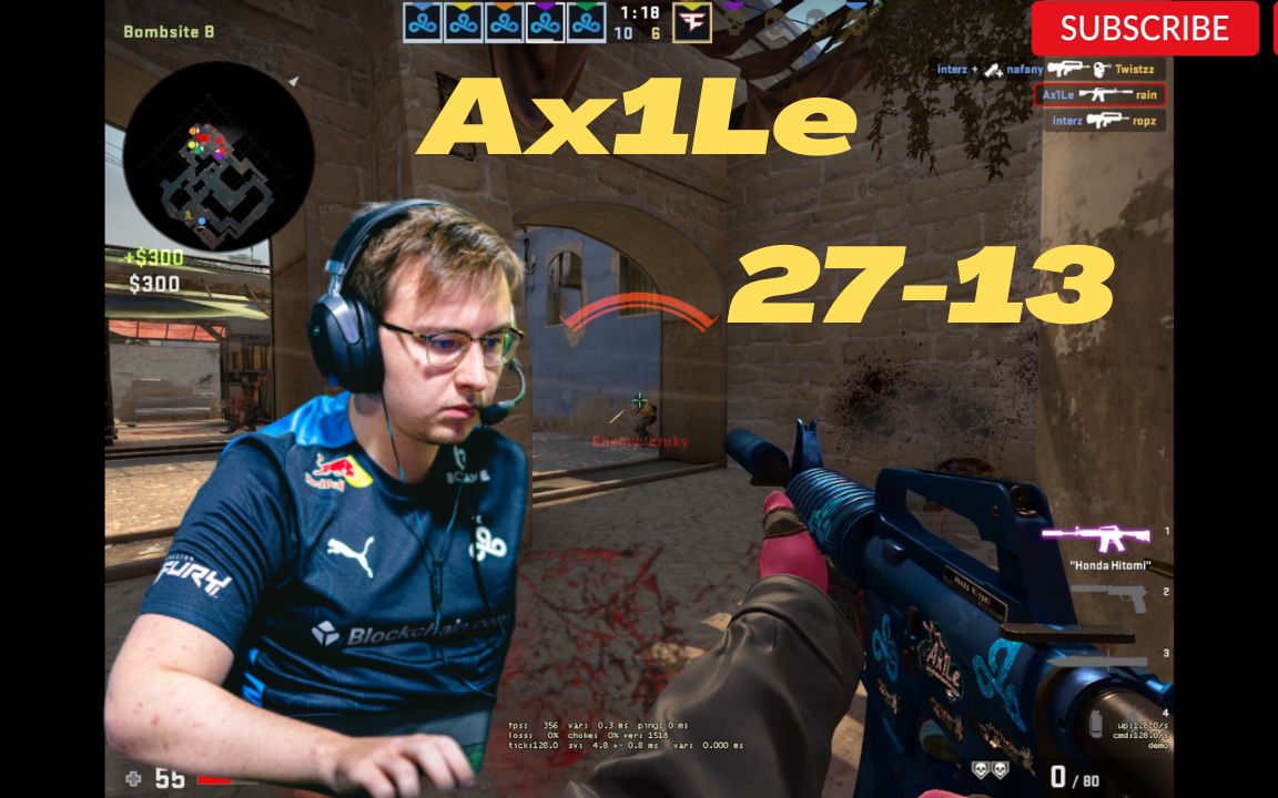 ax1le 27-13 對陣faze (mirage) @ epl s16 2022/09/30_嗶哩嗶哩bili