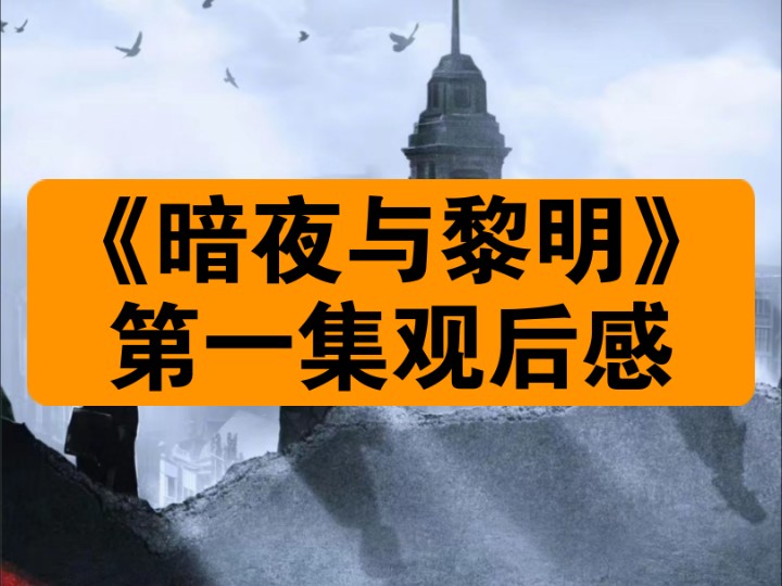 【重制重传】《暗夜与黎明》解读第一期:强强+师徒|又让我吃到好吃的年代剧新饭了~哔哩哔哩bilibili