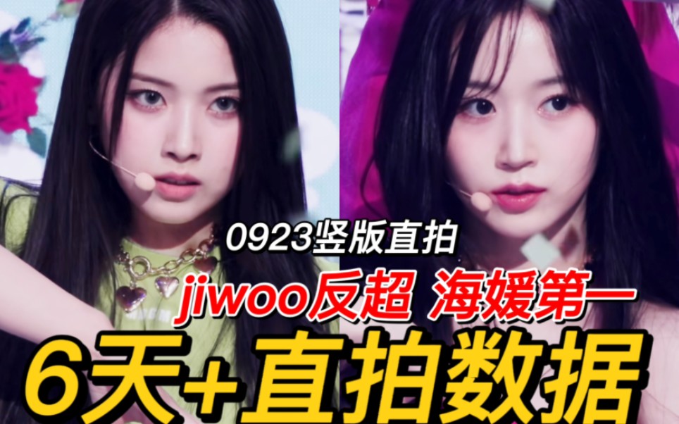 后劲十足!Jiwoo反超至第三!海媛继续保持第一!NMIXX 0923竖版直拍6天+数据排名哔哩哔哩bilibili