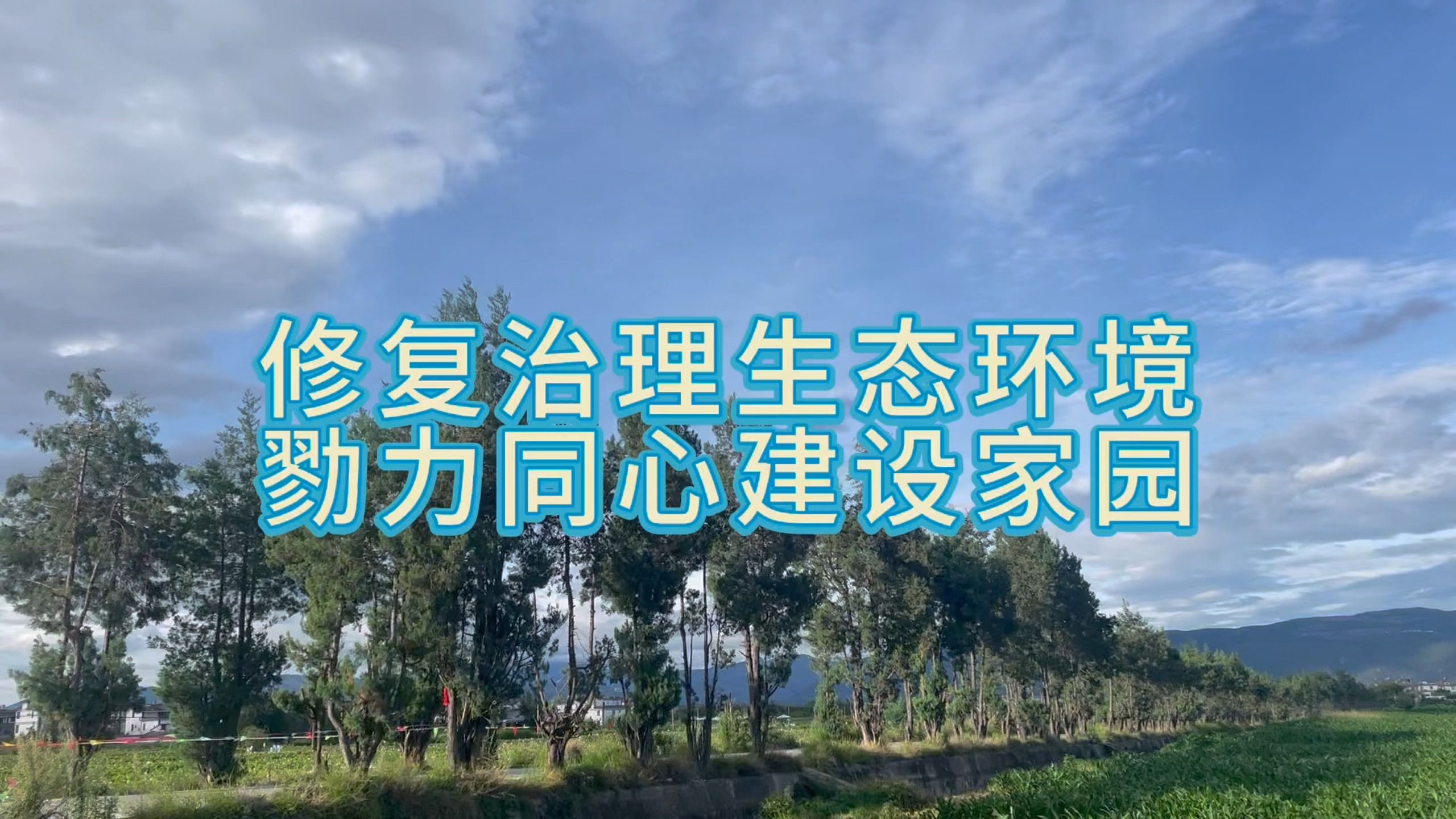 修复治理生态环境 勠力同心建设家园