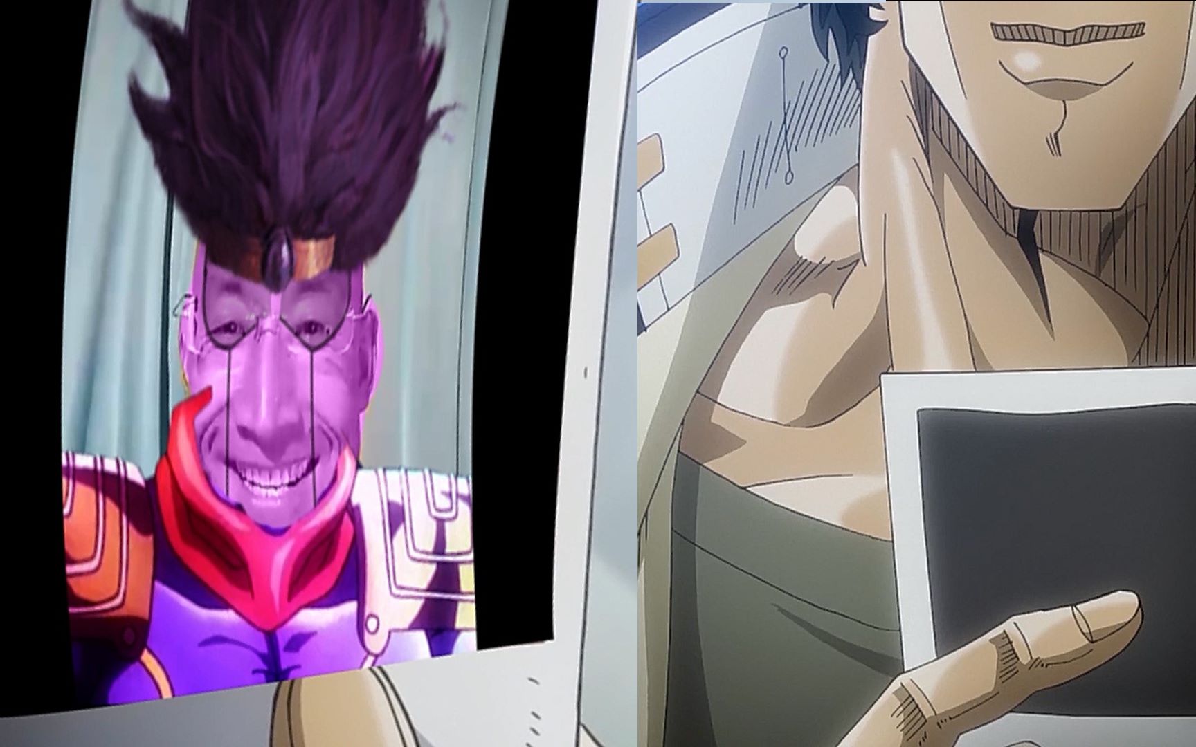 【巨魔战将】决战过后,在飞机上上激励承太郎的白金之星_哔哩哔哩 (゜