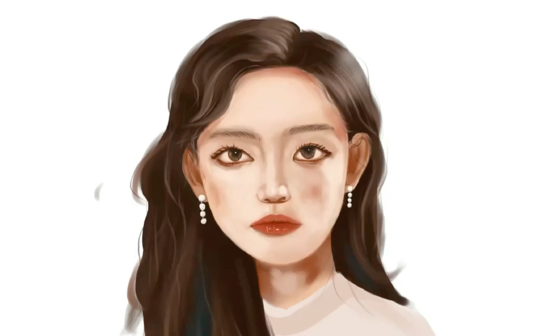 ipad正面女生厚涂教程