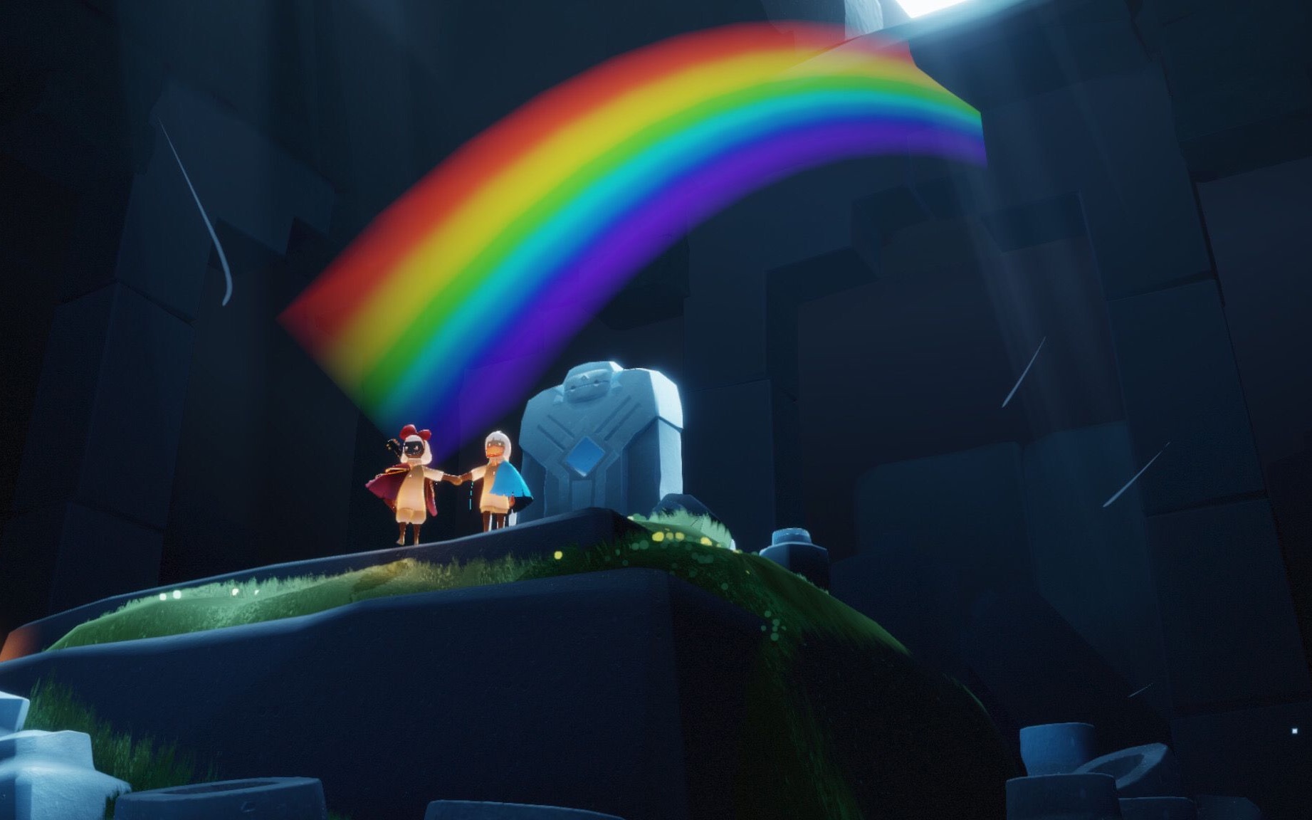 sky光遇魔法商店上线突破身高极限七色彩虹重现