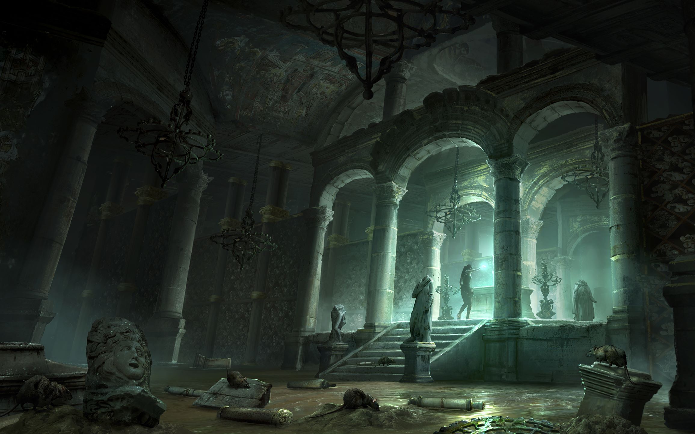 古墓丽影崛起最低画质和最高画质的对比