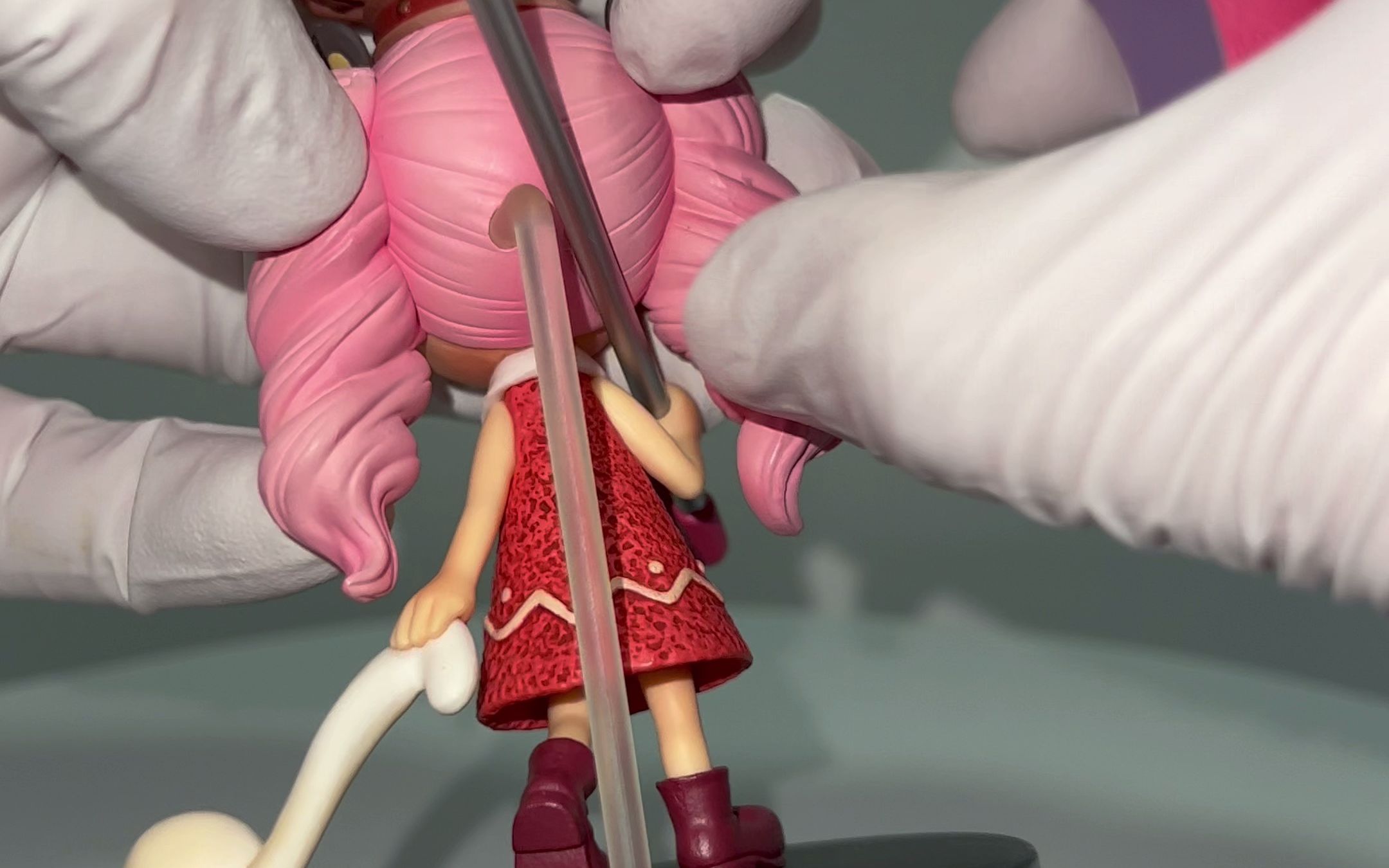 万代老眼镜厂dxf童年系列童年佩罗娜海贼王景品手办开箱测评