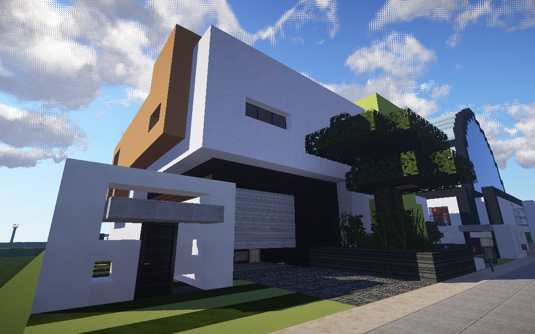 maxkim简约清新复式摩登别墅minecraft