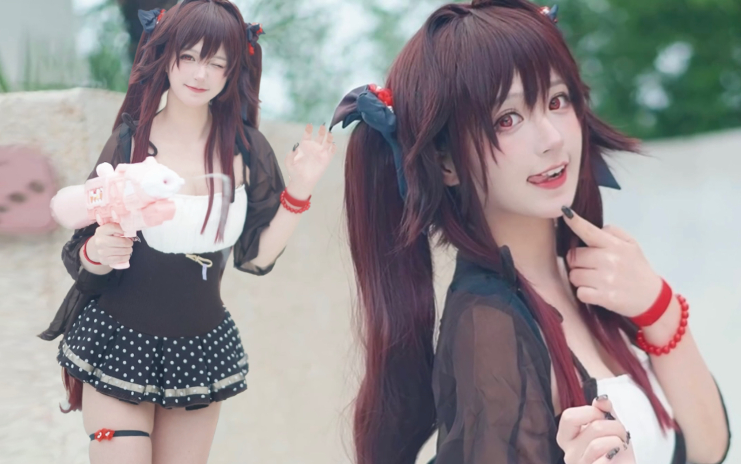 好消息,很还原|4k胡桃泳装.真人ver