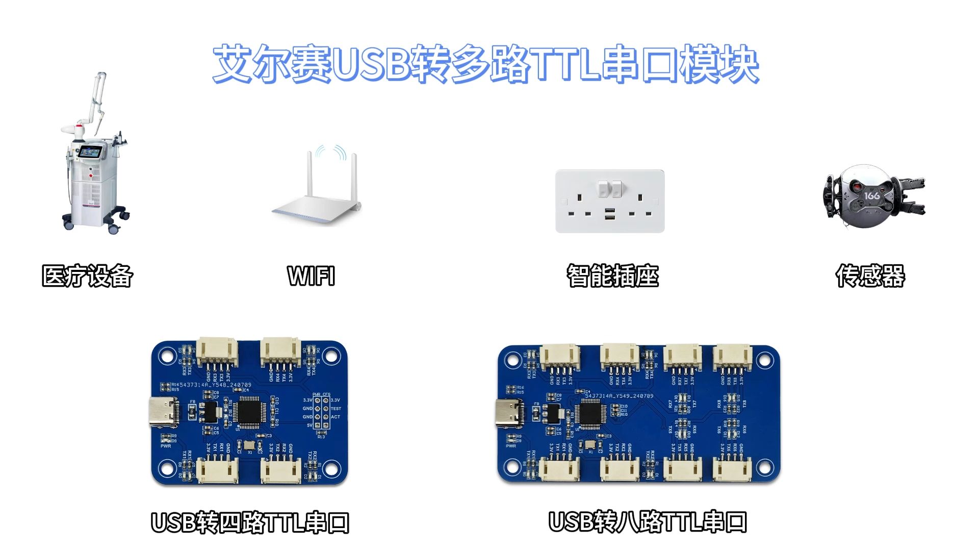 USB转多路TTL串口模块哔哩哔哩bilibili