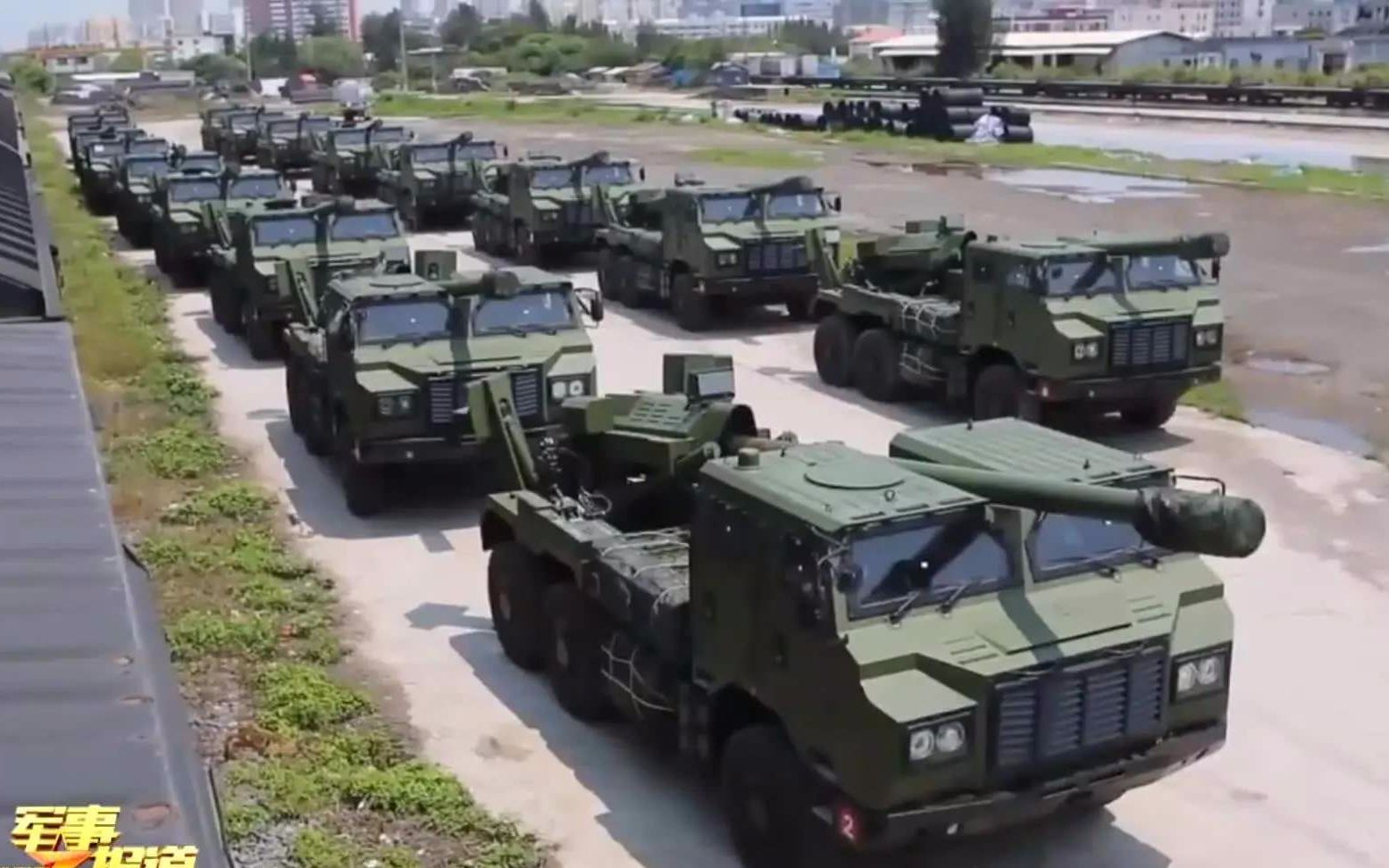 东部战区陆军某旅接装pcl181型车载155毫米加榴炮