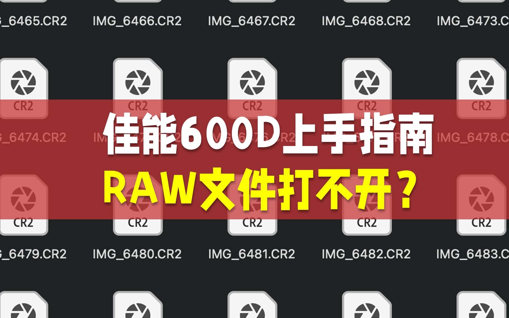 佳能600D新手教学查看RAW格式CR2文件哔哩哔哩bilibili