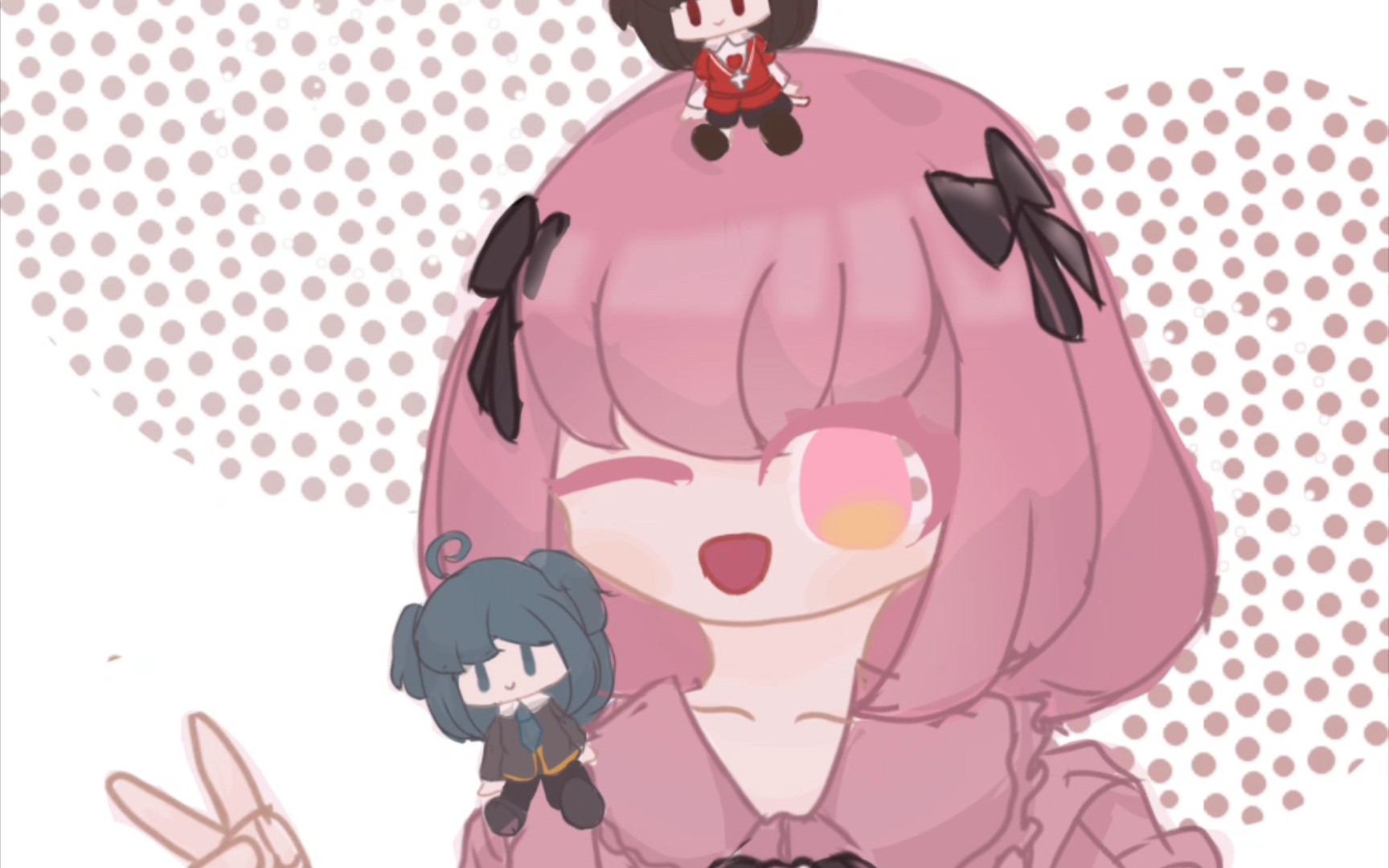 画了油姐和双夜步贴贴