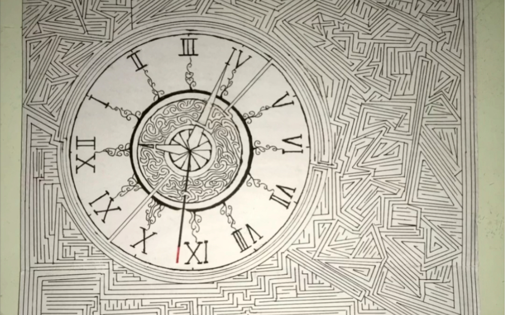 真正的迷宫是要跟艺术结合起来的!(自己画的)(谁能解出来?