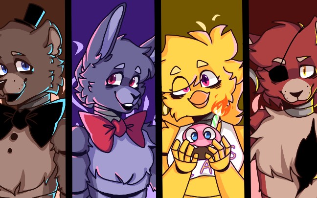 fnafmeme一代四人组oblivionmeme