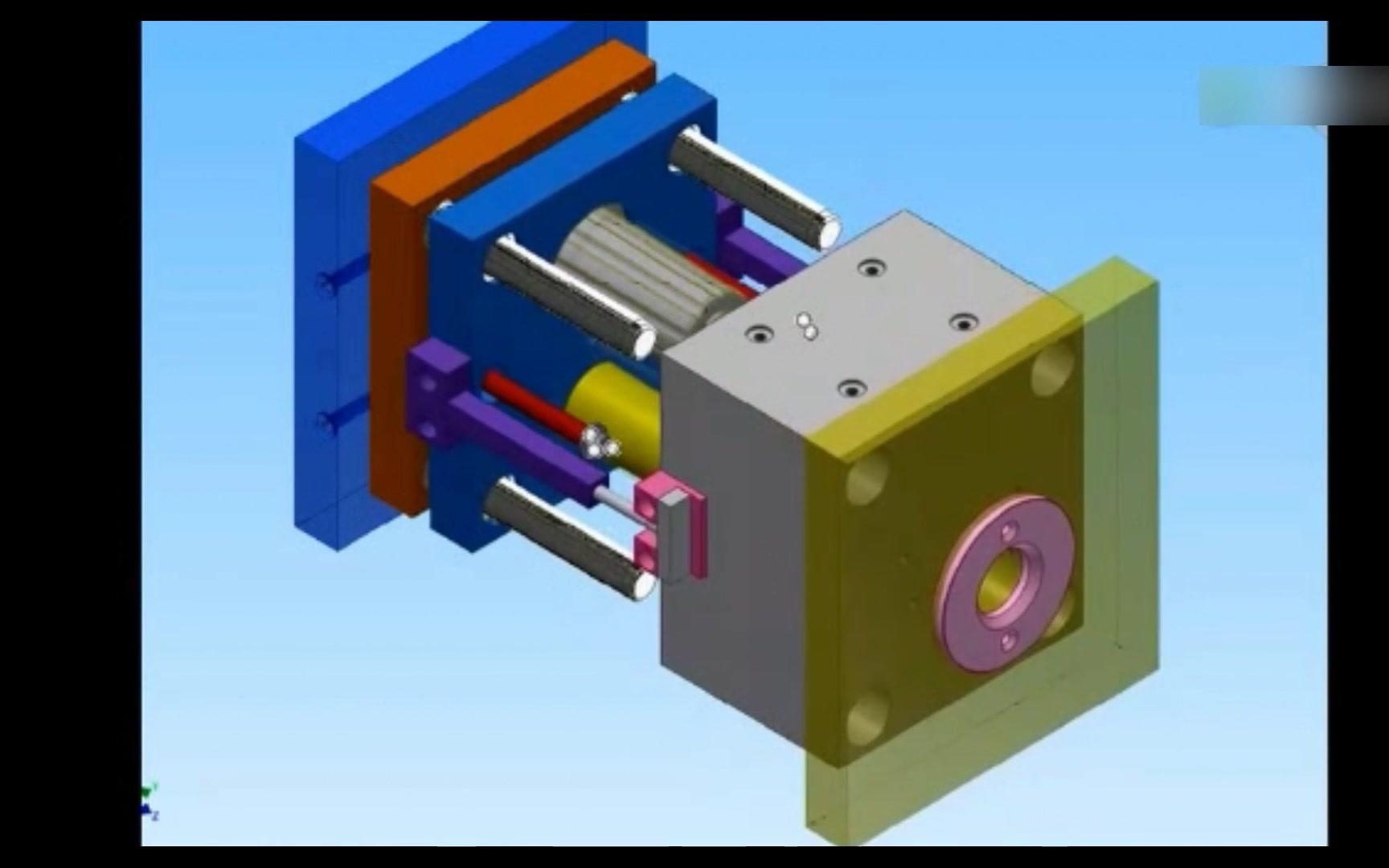 注塑模具的开模装配动画,通俗易懂哔哩哔哩bilibili