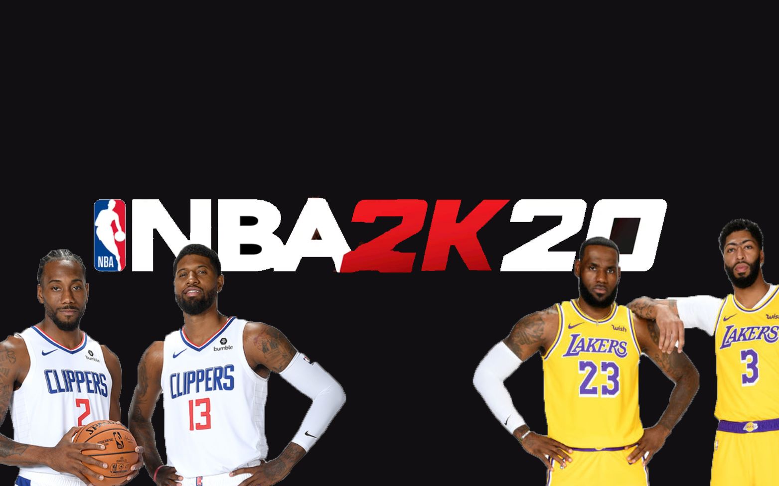 【nba 2k20手机版】快船vs湖人 老詹浓眉vs小卡乔治