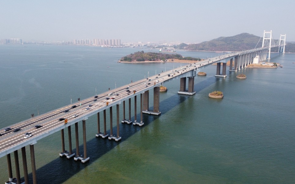 1月28日下午3点48分,虎门大桥现状,现场太出人意料了