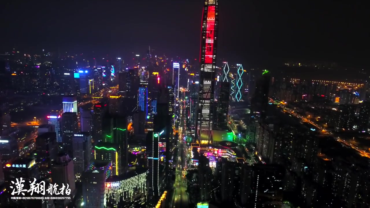 深圳第一高樓平安金融中心深圳福田cbd夜景