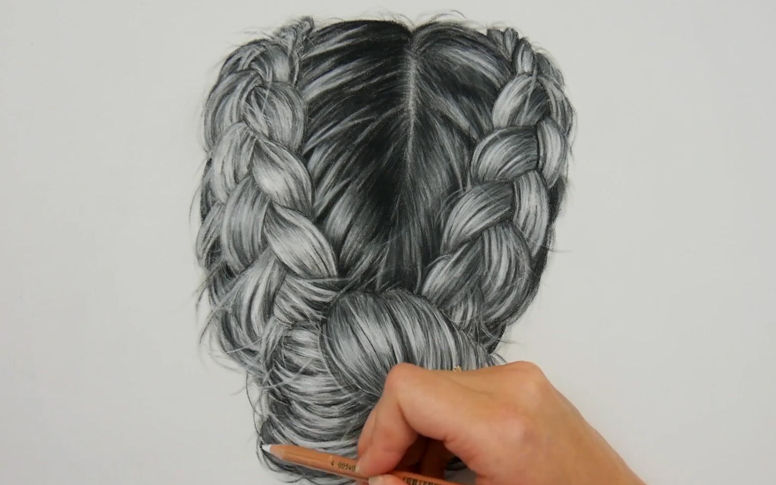 大神手把手教你如何用炭笔画出逼真的头发howtodrawrealistichairwith