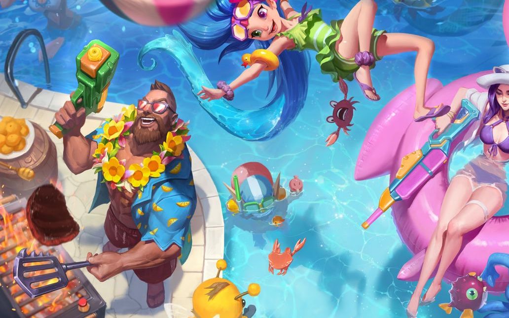 泳池派对普朗克皮肤预览