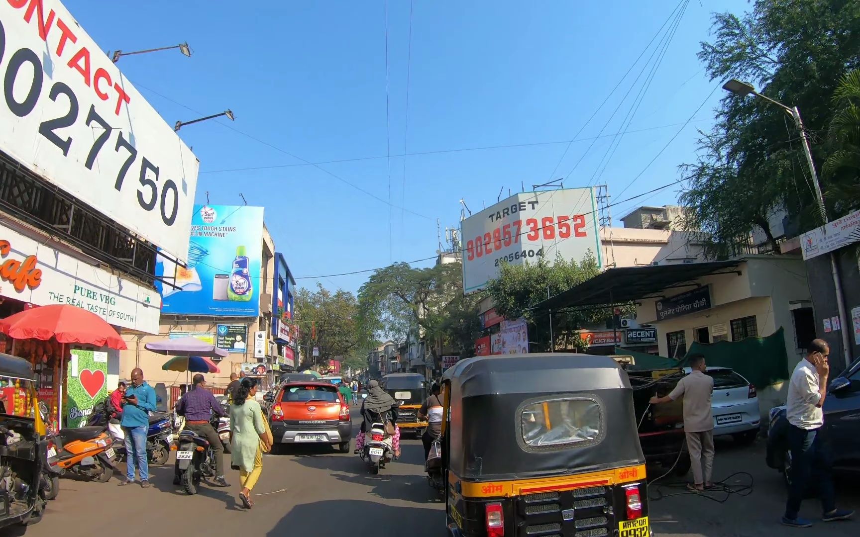【4k】印度一线城市浦那pune的mg路拍 ,算是商业区