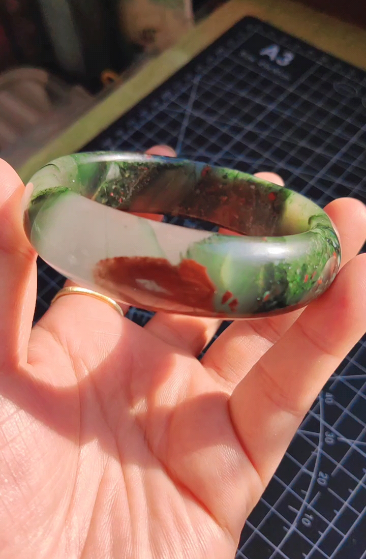 龙血石手镯80包邮非偏远