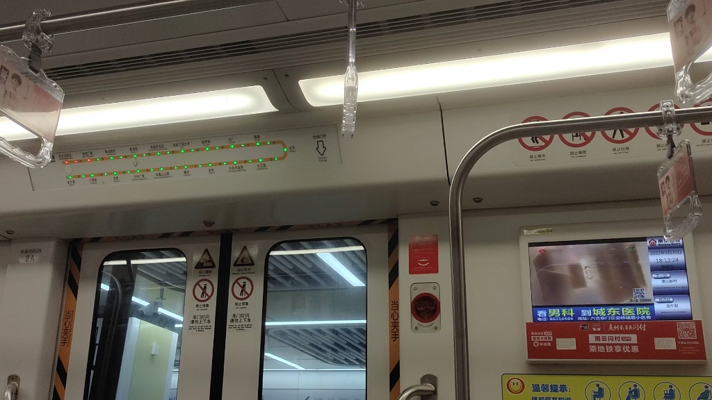 [南京地铁/s8南延开通]南延线长江大桥北-泰山新村车内pov